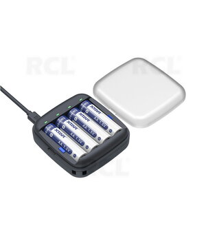 Battery charger for R03 / AAA and R6 / AA 1.5V Li-Ion, NiMH, 4x0.5A, 4 cells, Xtar ET4S AILET4.jpg