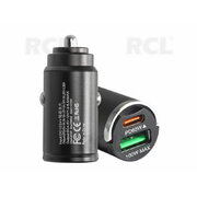Зарядное устройство с 1 портом USB и 1 портом USB-C, автомобильное зарядное устройство, 100 Вт AIMUSB100.jpg