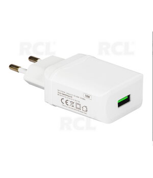 ĮKROVIKLIS USB QC 3.0, 18W, 5V 3A, 9V 2A, 15V 1.5A, baltas AIQ18B3.jpg