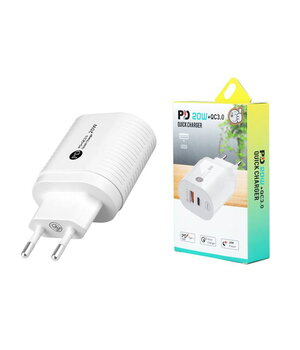 ĮKROVIKLIS L64 USB QC 3.0 20W, USB / USB-C Type, baltas AIQ20B20+1.jpg