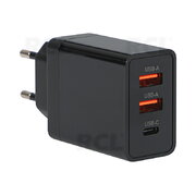 Зарядное устройство 2xUSB, USB-C PD 30W 3A черный A+C AIQ30JC2.jpg