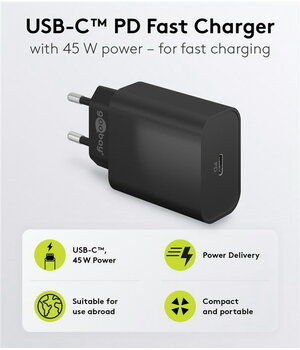 ĮKROVIKLIS USB-C (C type) PD 45W 3A juodas AIQ45JC+1.jpg