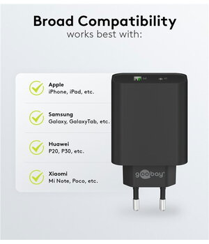 Быстрое зарядное устройство Dual USB PD/QC 45 Вт черный AIQ45JC1+2.jpg