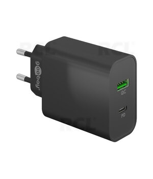 Быстрое зарядное устройство Dual USB PD/QC 45 Вт черный AIQ45JC1.jpg