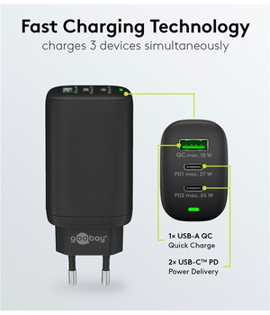 ĮKROVIKLIS 2x USB-C (C type) 1x USB-A, PD/QS 65W 3A juodas AIQ65JC2+0.jpg