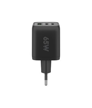 Greitas ĮKROVIKLIS USB-C PD 65W 3A juodas A+2C Nano AIQ65JC3+1.jpg