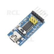 Базовый загрузчик программ USB на TTL 3.3V 5V, FTDI FT232RL для Arduino

 AKAD015.jpg