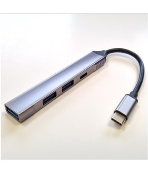 Computer network switch - hub USB 3.0 -> 3x USB A + USB-C, 0.1m AKOM19.jpg