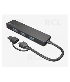 Коммутатор компьютерной сети - концентратор USB 3.0 NHU-2023 4-портовый, 5 Гбит/с AKOM21+1.jpg