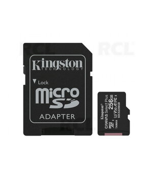 MEMORY card micro SD 256GB KINGSTON Canvas Select Plus Class10 UHS with SD adapter AKRUS256A.jpg