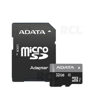 Карта памяти micro SD 32GB с адаптером SD, ADATA AKRUS32A1.jpg