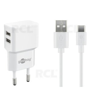 ПИТАНИЕ =5V/2.4A USB C Type, 1м, белый AMK0524UCB.jpg