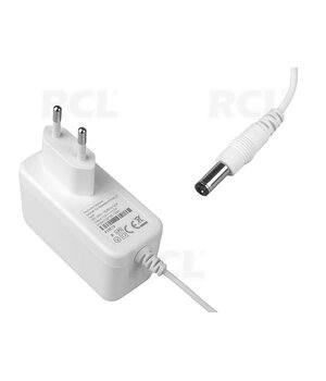 POWER SUPPLY ~230V Uis=12V 1A, 2.5/5.5mm, white AMK1210B.jpg