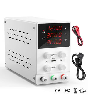 LABORATORY POWER SUPPLY SPS605, 0-60V 0-5A, with power display, white AML6005P+1.jpg