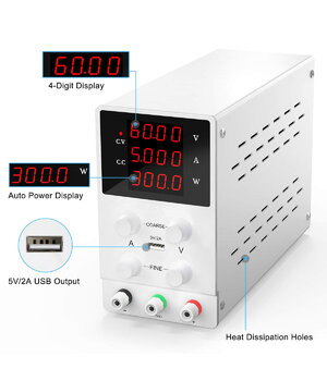 LABORATORY POWER SUPPLY SPS605, 0-60V 0-5A, with power display, white AML6005P+3.jpg