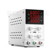 LABORATORY POWER SUPPLY SPS605, 0-60V 0-5A, with power display, white AML6005P.jpg