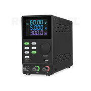 PROGRAMMABLE LABORATORY POWER SUPPLY 0-60V 0-5A, 4Digits, RS232, USB AML6005RS.jpg