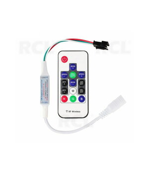 LED RGB RF контроллер для цифровой светодиодной ленты с WS2811, 14 клавиш, 5-24V <70W, WS2812B AMLED_RGB14.jpg