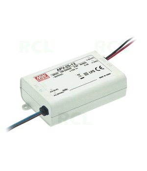 POWER SUPPLY  LED 12V 2.1A 25.2W, APV-25-12 Mean Well AMLED1220.jpg