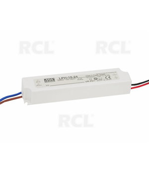 POWER SUPPLY LED 24V 0.75A 18W, IP67, LPH-18-24, Mean Well AMLED2407.jpg