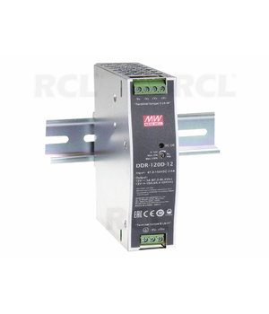 POWER SUPPLY DDR-120C-12 12V 10A Mean Well, 33.6...67.2VDC AMMB120C12.jpg