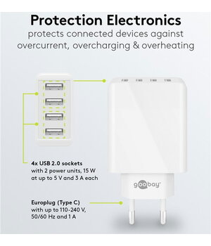 Источник питания - многопортовое зарядное устройство USB-A 4x USB-A (30 Вт) белый AMS0530_4B+2.jpg