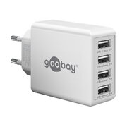 Источник питания - многопортовое зарядное устройство USB-A 4x USB-A (30 Вт) белый AMS0530_4B.jpg