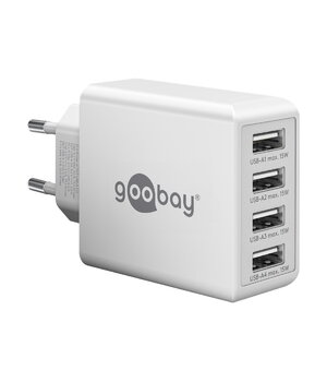 Источник питания - многопортовое зарядное устройство USB-A 4x USB-A (30 Вт) белый AMS0530_4B.jpg