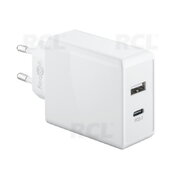 Источник питания USB-C PD(28W); USB:5V/2A; USB-C:5V/3A;9V/2A;12V/1.5A, белый AMS0530QC3B.jpg