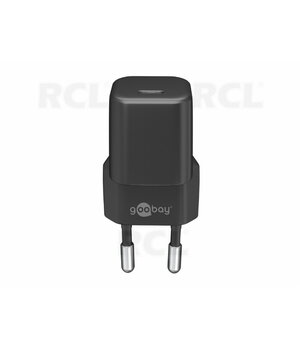 POWER SUPPLY - CHARGER USB-C PD (20W) NANO 5V/3A;9V/2.22A;12V/1.67A, black AMS0530USBC1.jpg