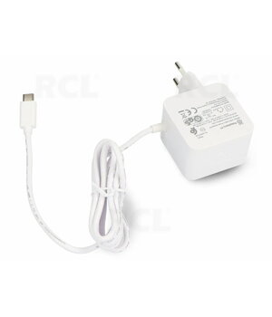 RASPBERRY Pi POWER SUPPLY USB-C, 5.1V 5.0A, 9V 3A, 12V 2.25A, 15V 1.8A, white AMS0550_RB.jpg