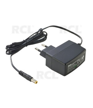 POWER SUPPLY AC 230V=>DC 9V 1A, 1,33A, 12W  DC plug 2.1x5.5x11-S AMS0913_E.jpg