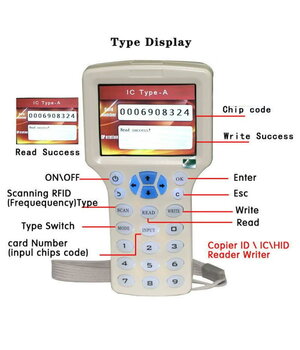 Устройство копирования и считывания RFID IC/ID для карт 125 кГц - 13,56 МГц с ЖК-дисплеем 3,2" (комплект карт/ключей/брелоков входит в комплект) AP181+3.jpg