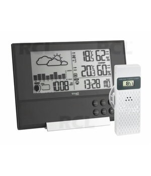 METEOROLOGINĖ STOTELĖ TFA PURE su išor. bevieliu jutikliu, TFA Dostmann GmbH (Vokietija),  ATE112.jpg