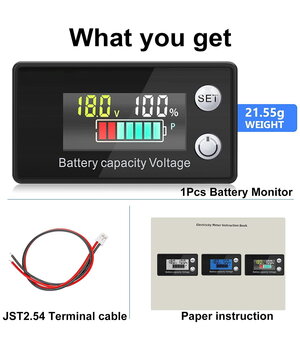 AKUMULIATORIAUS TALPOS ir ĮTAMPOS INDIKATORIUS - MATUOKLIS,  Acid Lead Lithium Li-ion LiFePO4, 8-100VDC ATMI03+4.jpg