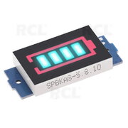 Lithium battery capacity indicator module, 4.2V 1s, 3.3V-3.9V,  blue ATMI52.jpg