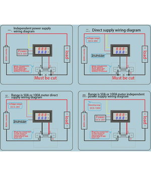 VOLTMETRO-AMPERMETRO MODULIS 0.28'', mat. ribos: DC 0-100V, 0-50A su šuntu (75mV, ±0.5%) ATMV02S+2.jpg