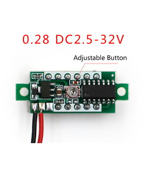 VOLTMETER - MODULE 0.28" LED green, DC 2.5-30V, Refresh ~0.2s,  ±1% ATMV21X+1.jpg