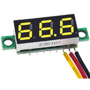 VOLTMETER - MODULE 0.28" DC 0-100V, yellow, 3 wires ATMV22G+0.jpg