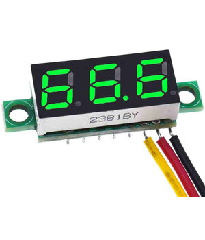 VOLTMETER - MODULE 0.28" DC 0-100V, green, 3 wires ATMV22Z+0.jpg