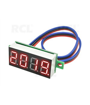 VOLTMETER - MODULE 0.36" LED red, DC 0-100V, 4 digits, 3 wires ATMV26R.jpg