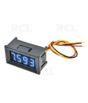 VOLTMETER - MODULE 0.36" LED blue, DC 0-100V, 4 digits, with housing, 3 wires ATMV28M.jpg