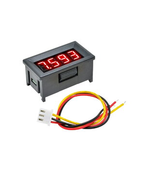 VOLTMETER - MODULE 0.36" LED red, DC 0-100V, 4 digits, with housing, 3 wires ATMV28R+1.jpg