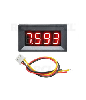 VOLTMETER - MODULE 0.36" LED red, DC 0-100V, 4 digits, with housing, 3 wires ATMV28R+2.jpg