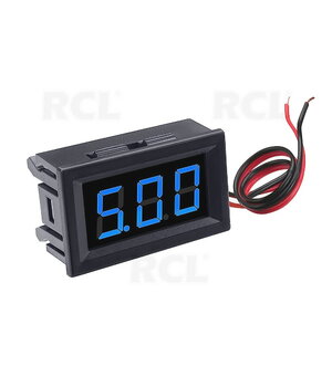 VOLTMETER - MODULE 0.56" LED blue, DC 2.5-30V, with housing, 2 wires ATMV31M.jpg