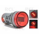 LED Panel Indicator AC 60-500V,  Ø22mm LED red, AD16-22DSV ATMVR01.jpg