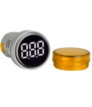 LED Panel Indicator AC 60-500V,  Ø22mm LED yellow, AD16-22DSV ATMVR03+2.jpg