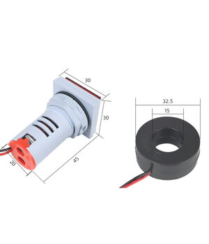 VOLTMETER - AMPERMETER AC 50-500V 0-100A, 22x22mm ATMVR04+1.jpg