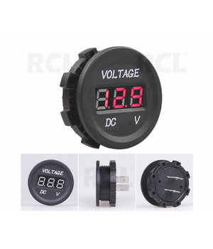 Digital car voltmeter 12-24V, red ATMVRC3.jpg