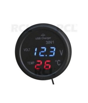 USB car charges, Thermometer and voltmeter ATMVRNC.jpg